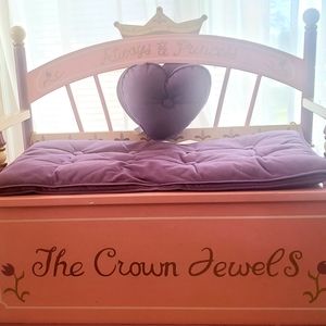 Purple and Pink Princess Toy Chest